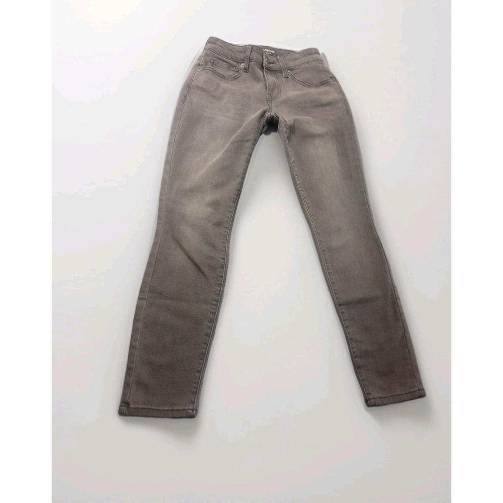 Lucky Brand Lolita Skinny Jeans Womens 00/ 24A grey Low Rise Denim Made In USA
